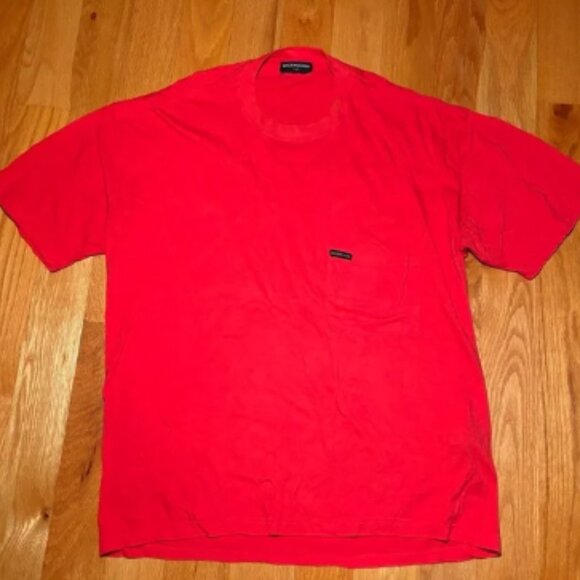 Balenciaga Europe 2018 Red Tshirt - Picture 1 of 5